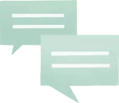 Speech bubble quote badge